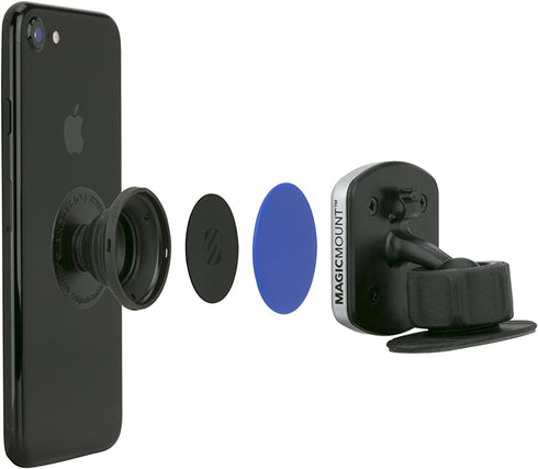 Scosche MPRNDRK-SP MagicMount Phone Replacement Plate Kit - for Magnetic Car Phone Mount Holder with Extra Strength Hold, Universal with All Devic...
