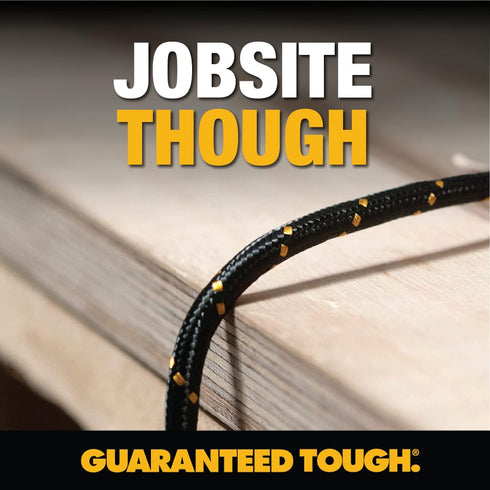 DEWALT Lightning to Type C Cable — Reinforced Braided Cable for Type C Fast Charging — USB C to Lightning Charging Cable — Fast Charging Apple Com...