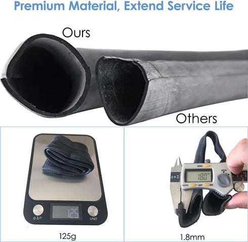 aibiku 8.5-Inch Thickened Inner Tubes, Inflatable Tires for Xiaomi M365, Gotrax GXL V2 Scooter Inflated Spare Tire - with Valve Extension and Meta...