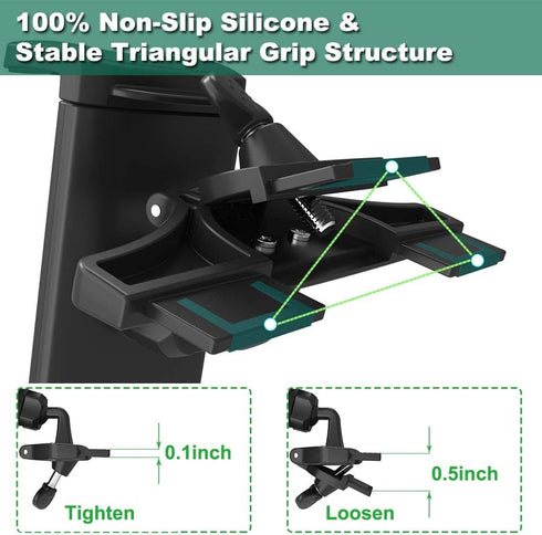 Car CD Slot Mount Tablet Holder for 4-13" iPad & Phone, Universal 360° Rotation Car Truck Front CD Player Tablet Mount for iPad Pro 12.9 Air Mini ...