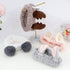 AHONEY Animals Ears Headbands, Cute Makeup Spa Fuzzy Skincare Headband for Washing Face Headband for Women Girls Coral Fleece Elastic Hair Band Co...