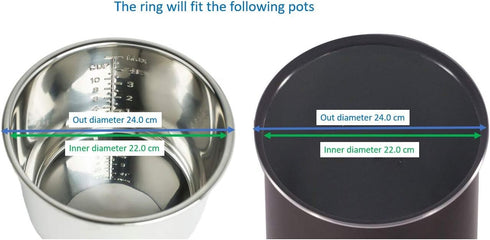 Electric Pressure Cooker Sealing Ring or Seal Ring or Sealing Gasket- For Many 5 Liter, 6 Liter, 5 Quart, and 6 Quart Electric Pressure Cookers. P...