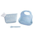 Mud Pie Blue Silicone Feeding Set...