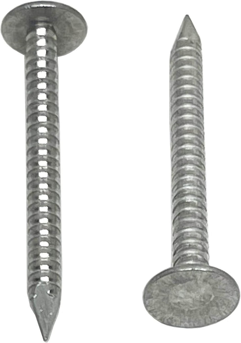 1.75”-RING SHANK ALUMINUM - ROOFING SIDING NAILS - Vinyl & Aluminum Siding & Facia Trim Nail – Aluminum metal secure holding Ring Shank nail – 1.7...