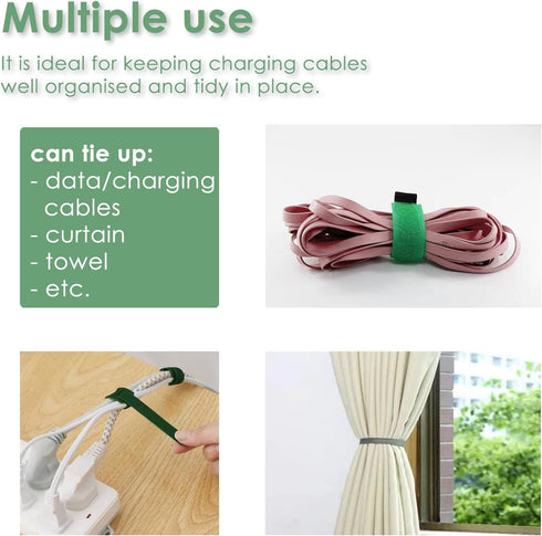 Garden Tie Green Strap Plant Supports Gentle on Plants Pre-cut Design Tearable Reusable Sturdy Multi-Purpose for Home Garden Balcony Office (32.8f...