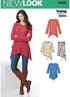 NEW LOOK Patterns Misses' Knit Tunics Size: A (XS-S-M-L-XL), 6415...