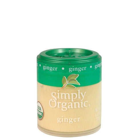 Simply Organic Ground Ginger Root, Certified Organic | 0.42 oz | Pack of 6 | Zingiber officinale Roscoe...