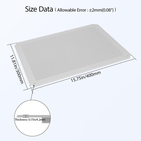LeMotech Mounting Plate for Junction Box, ABS Plastic Internal Panel w/Screws for Installation on Electrical Box with Latches 15.75"x11.81"...