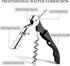 HYZ 2-Pack Wine Opener Waiter Corkscrew, Professional Wine Key for Servers, Bartender, with Foil Cutter, Manual Wine Bottle Opener Double Hinged (...