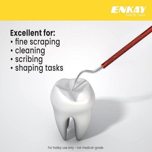 ENKAY - Dental Pick Set with Colored Handles, 7 Pieces...