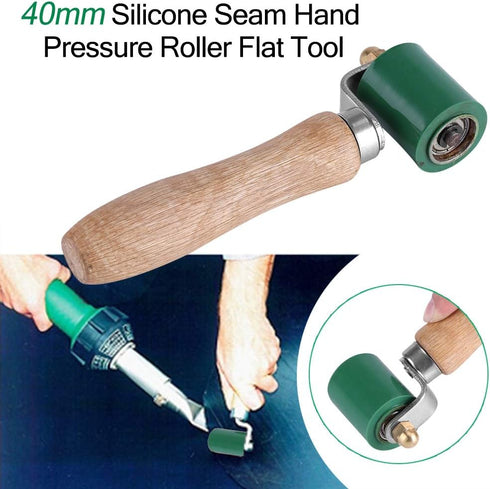 Silicone Roller, 40mm High Temperature Hand Roller Tool, 1-3/4 Inch Professional Heavy Duty Silicone Seam Roller for PVC/TPO/EPDM Roofing Vinyl De...