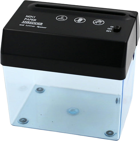 Portable Auto Paper Shredder - Mini USB Document Cutter, Strip Cutting Machine for Office Stationery, Black...