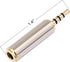 JacobsParts 3.5mm Male to 2.5mm Female Stereo Audio Headphone Jack Adapter Converter, Gold Plated......
