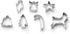 Fox Run Christmas Cookie Cutter Set, 7-Piece, Metallic...