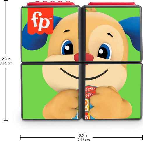 Fisher-Price Baby Learning Toy Laugh & Learn Puppy’s Activity Cube with Lights Music & Fine Motor Activities for Ages 9+ Months...