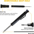 Multi-function Scribing Tool,Aluminum Alloy Scribe Tool with Deep Hole Pencil Construction Pencil DIY Woodworking Marking Contour Gauge Scriber Pr...