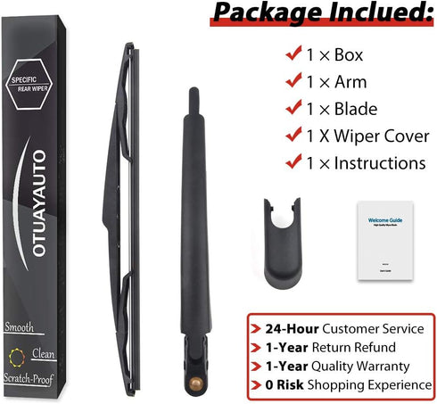 OTUAYAUTO Replacement for Ford Edge 2007-2014 Rear Wiper Arm Blade Cover Cap OE:9T4Z-17526F...