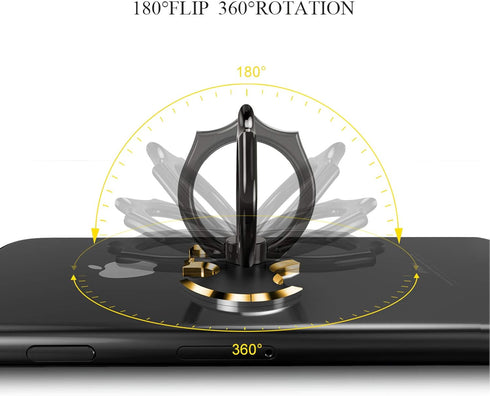 Bat Phone Ring Stand Holder - OATSBASF Cell Phone Ring Holder Finger Grip 360 Degree Rotation Compatible with iPhone 16/15/14/13/12 Pro Max and Ot...