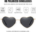 Polarized Heart Sunglasses for Women Metal Frame Fashion Lovely Style Sun Glasses UV400 Protection...