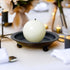 2 Pcs Candle Plate Iron Candle Holder for Pillar Candles Black Metal Candle Stand for Dinning Table Wedding Party Decor...