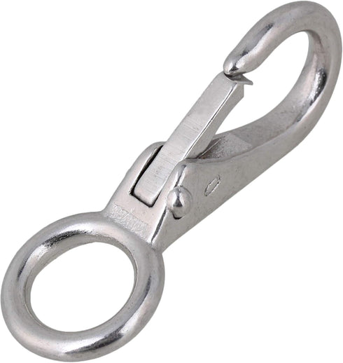 BQLZR Metal Keychains Keyring Key Chain Ring Holder Organizer Stainless Snap Hook for Home,Total Length 55mm (2.17inch) Suitable for Keychains, Ca...