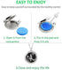 Aromatherapy Essential Oil Diffuser Stainless Steel 30MM Silver Magnetic Locket Pendant 2 Sizes Chain Necklace, Refill Pads & Diffuser Bracelet in...