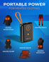 Vida IT Small Compact Power Bank Battery Pack for Heated Vest Jacket Chair, 10000mAh Mini Portable Charger for iPhone 11 12 Samsung S22 S23 Androi...