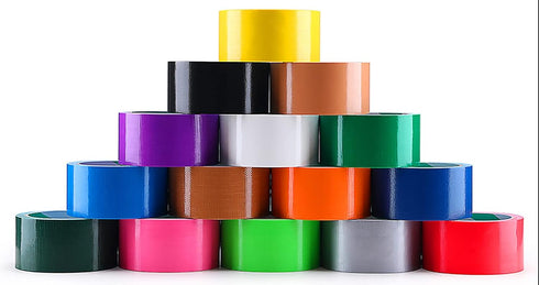 Duct Tape, Bright Colors 10 Yards x 2 Inch — No Residue, Tear by Hand & Waterproof — Great for Arts & Crafts, Color-Coding, and Home School DIY Pr...