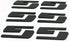3pack OEM SS Emblems Badges 3D Logo Compatible with Silverado Series (Matte Black)...