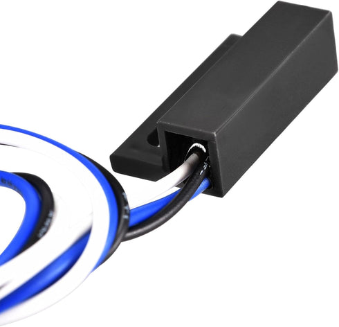 uxcell Wired Door Contact Window Sensor NO NC Surface Mount Magnetic Reed Switch Black 3 Pcs...