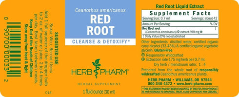 Herb Pharm Red Root Liquid Extract for Cleansing and Detoxifying - 1 Ounce (DRROOT01)...