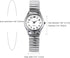 Lancardo Women Elastic Band Watch: Quartz Easy to Read Arabic Number Round Dial Stretch Band Wrist Watch Silver Gold...