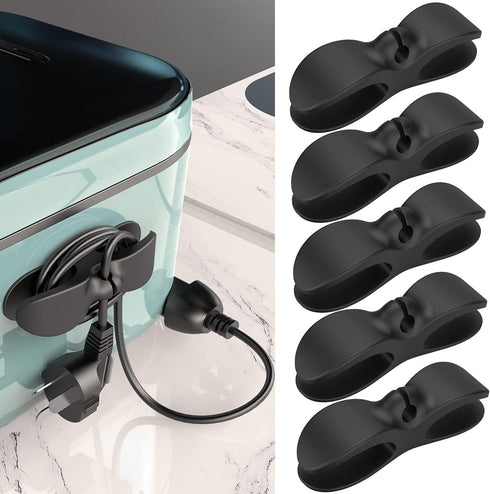 Nearockle Cord Organizer for Appliances, 5 Pack Upgraded Cord Holder Cord Winder Stick Firmly on Kitchen Mixer, Blender, Coffee Maker, Pressure Co...
