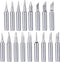 Yakamoz 17Pcs 900M Soldering Iron Tips Solder Welding Replacement Tip Kit for for Hakko, Radio Shack, TENMA, ATTEN, Quick, Aoyue, Yihua Solder Sta...