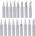Yakamoz 17Pcs 900M Soldering Iron Tips Solder Welding Replacement Tip Kit for for Hakko, Radio Shack, TENMA, ATTEN, Quick, Aoyue, Yihua Solder Sta...