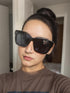 The Fresh Flat Lens Retro Oversized Square Sunglasses for Women...