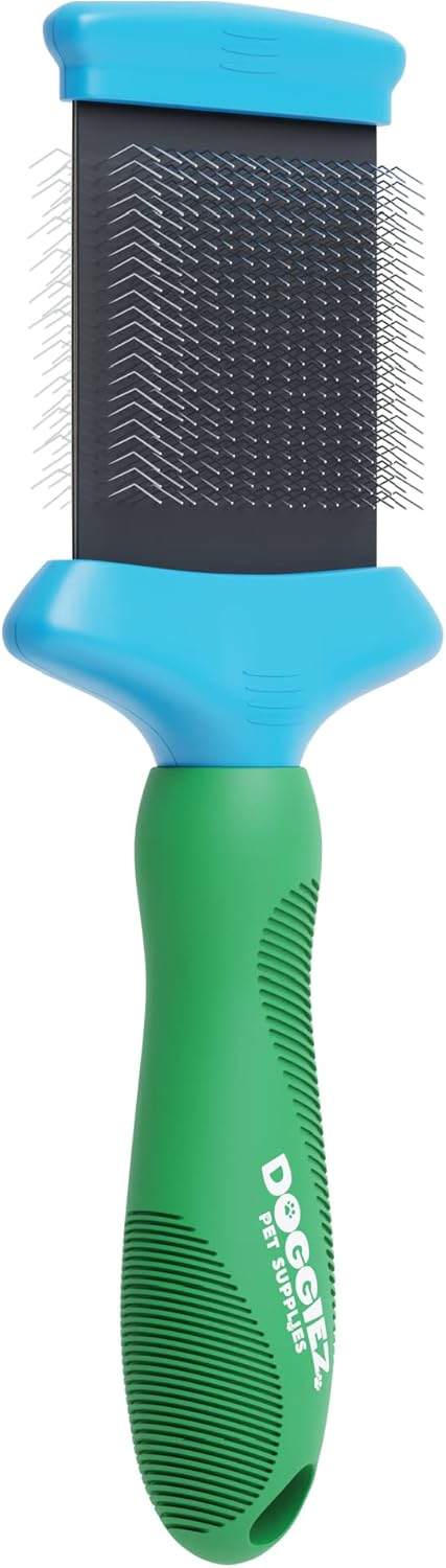Slicker Brush for Dogs, Cats & Puppies - Deshedding Grooming Brush for Shedding Hair, Fur - Flexible Comb for Grooming Long Haired & Short Hair Br...