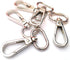 15 Pcs 3/4" Inside Diameter Oval Ring Lobster Clasp Claw Swivel for Strap Push Gate Lobster Clasps Hooks Swivel Snap Fashion Clips (Silver, 3/4 in...