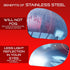 Blind Spot Mirror Fits All Car Side Mirrors | Patented Stainless Steel Mirrors with Bigger Viewing Image, Less Fogging, and Less Sun Reflection by...