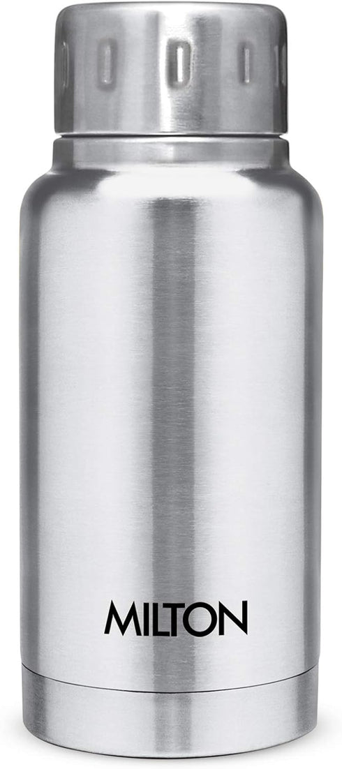 Milton Insulated Water Bottle 5.4 oz (160 ml) Stainless Steel Double walled vacuum flask Hot and Cold Drinks, Leak-Proof Simple Screw Lid, Office,...