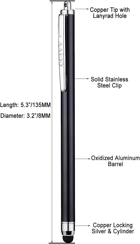 Stylus Pens for Touch Screens iPad iPhone Kindle Fire (Pink/Purple/Aqua Blue)...