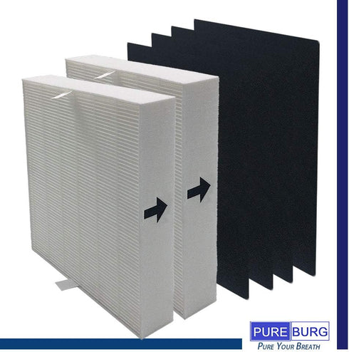 PUREBURG HPA100 Replacement True HEPA Filter Compatible with Honeywell HPA090 HPA094 HPA100 HPA104 HPA105 HPA106 Console Series Air Purifiers,Part...