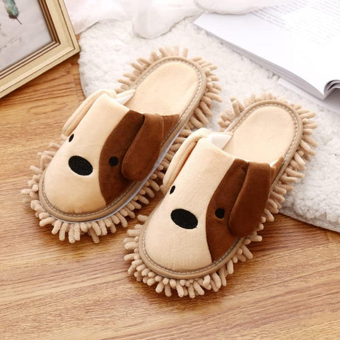 Bekith 2 Pairs Microfiber Cleaning Mop Slippers, Washable Detachable Mop Slippers for Floor Cleaning, House Mop Shoes Men and Women Dusting Slippe...