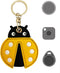 Cute Leather Keychain Case for Apple AirTag, Tile Mate, Galaxy SmartTag, eufy SmartTrack Link and Key Fob, Anti-Scratch (ladybug)...