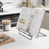 Cookbook Stand Holder for Kitchen Counter,Recipe Book Stand for Reading Hands Free(Black)...