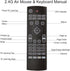MX3 Air Remote Mouse,2.4G Multifunctional Backlit Remote Control, Mini Wireless Keyboard & Infrared Remote Control Learning for Android TV Box,HTP...