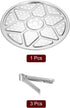 uxcell Stainless Steel Steamer Rack with Stand, 9.5 Inches Pot Steaming Tray for Steamer Cookware Instant Pressure Cooker, Silver Tone...