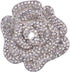 Rhinestone Rose Brooch Pin for Women Girls Fashion Crystal Big Blossom Flower Brooch Lapel Pins Elegant Dress Accessories Jewelry Boutonniere Cors...