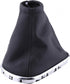 Gear Shift Stick Cover,Black with Chrome Frame PU Leather Car Gear Shift Knob Cover Gaiter Boot Replacement for Cruze 2008-2012...