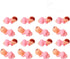 72pcs Mini Plastic Baby Favor Supplies for Baby Shower and Ice Cube Game, 1 Inch Party Cake King Cake Babies King Cake Baby (Pink)...
